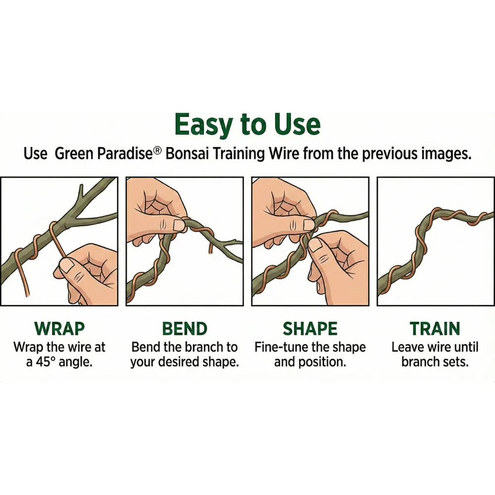 Bonsai Training Wires 2.0 mm Aluminum Wires Set Copper Color) - Image 3