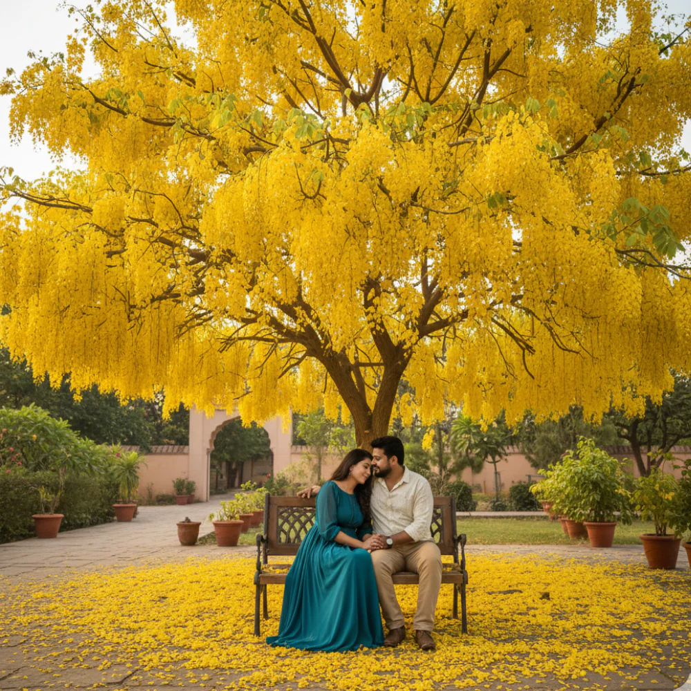 Cassia Fistula Live Plant Garmalo Tree Yellow Flowering Tree Live Sapling Plant In A Poly bag - Image 3