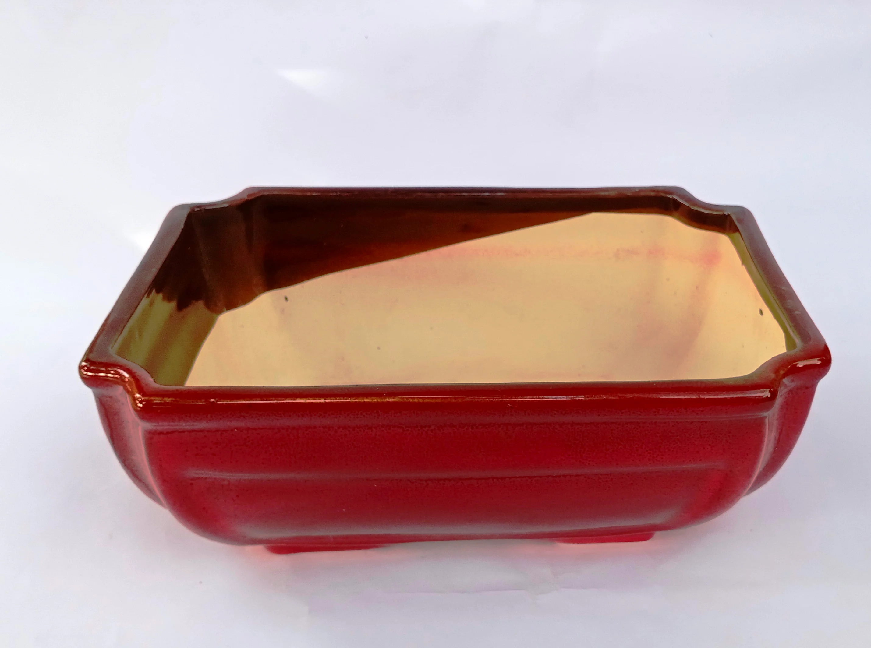 Ceramic Pot for Bonsai Trees Size 24 cm Rectangle Shape - Image 2