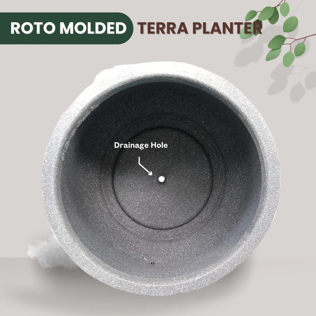 Green Paradise® Terra Rotomolded Planter – Unbreakable, Lightweight Pot with Marble Finish (Indoor & Outdoor Use) - Image 3
