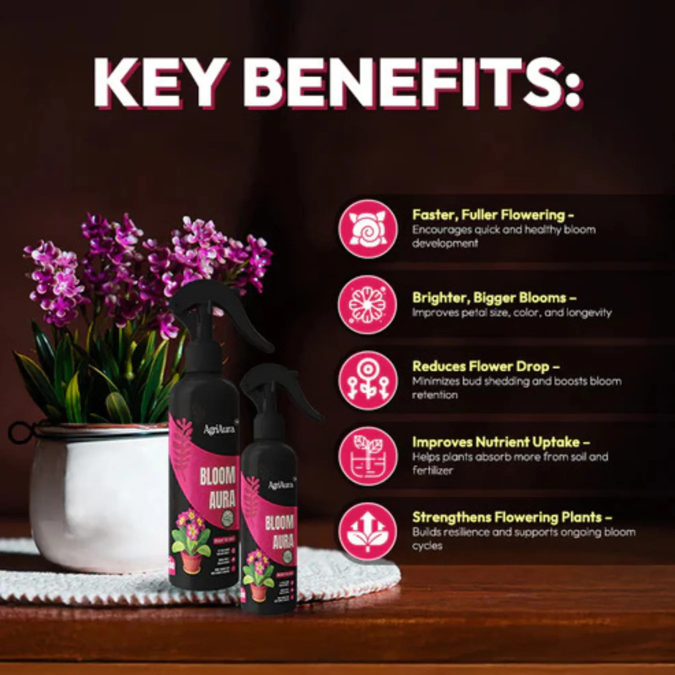 Green Paradise® Organic Flower Booster (Ready To Use) All-Natural Flower Enhancer (500ml) - Image 3