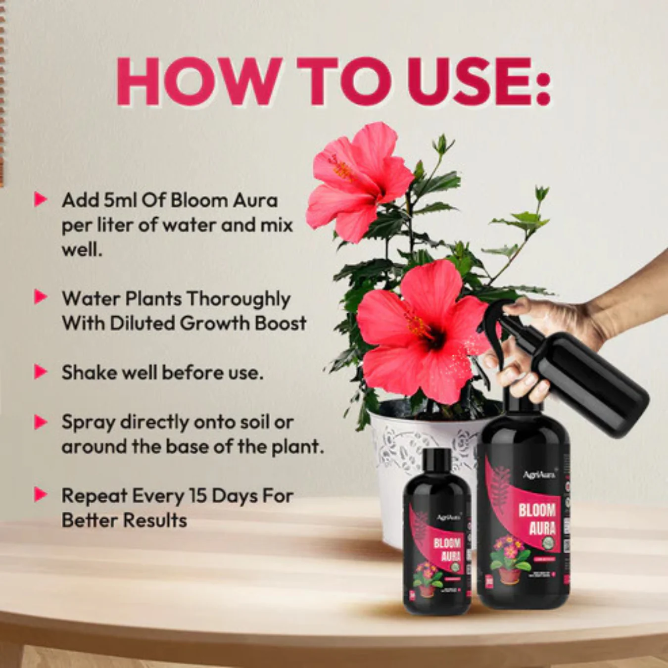Green Paradise® Organic Flower Booster (Concentrate) All-Natural Flower Enhancer (200ml) - Image 3