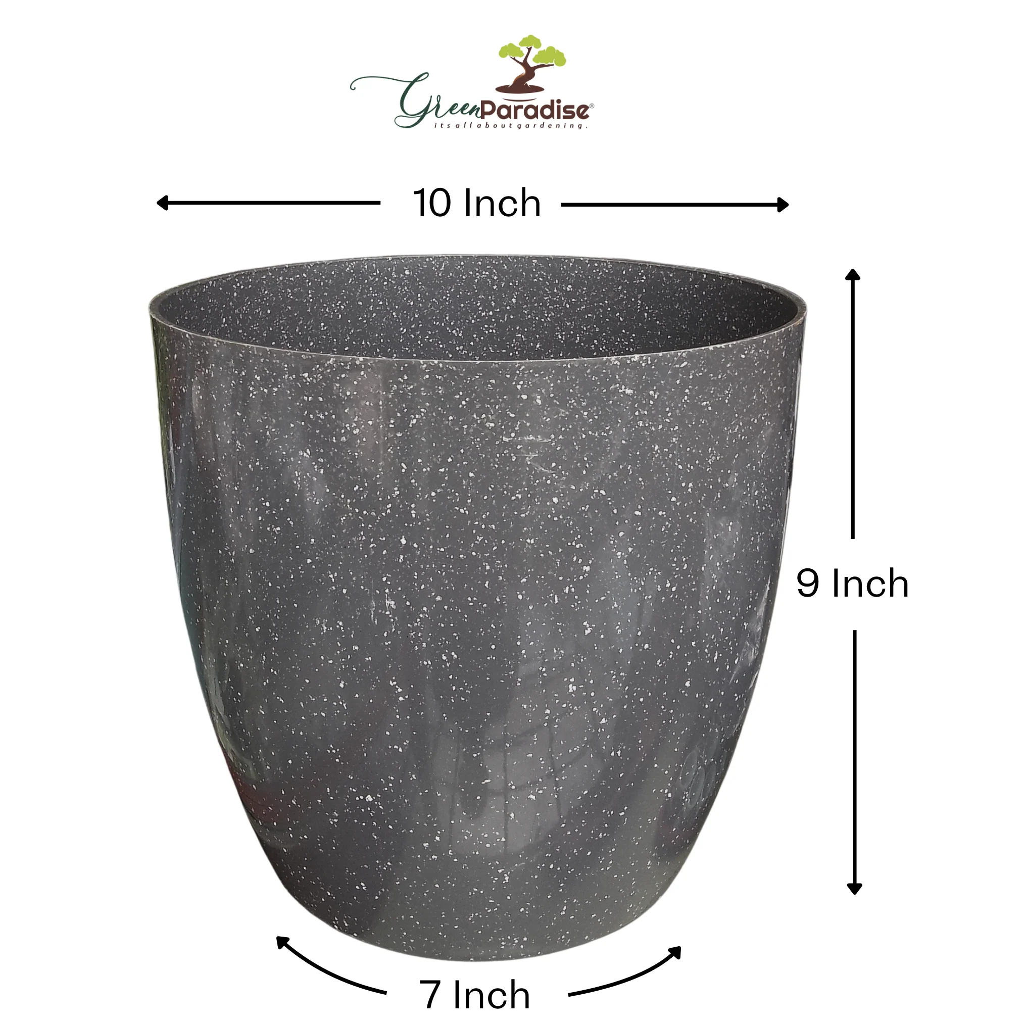 Green Paradise® Premium Grey Plastic Pot – Elegant Indoor & Outdoor Planter for your garden - Image 10