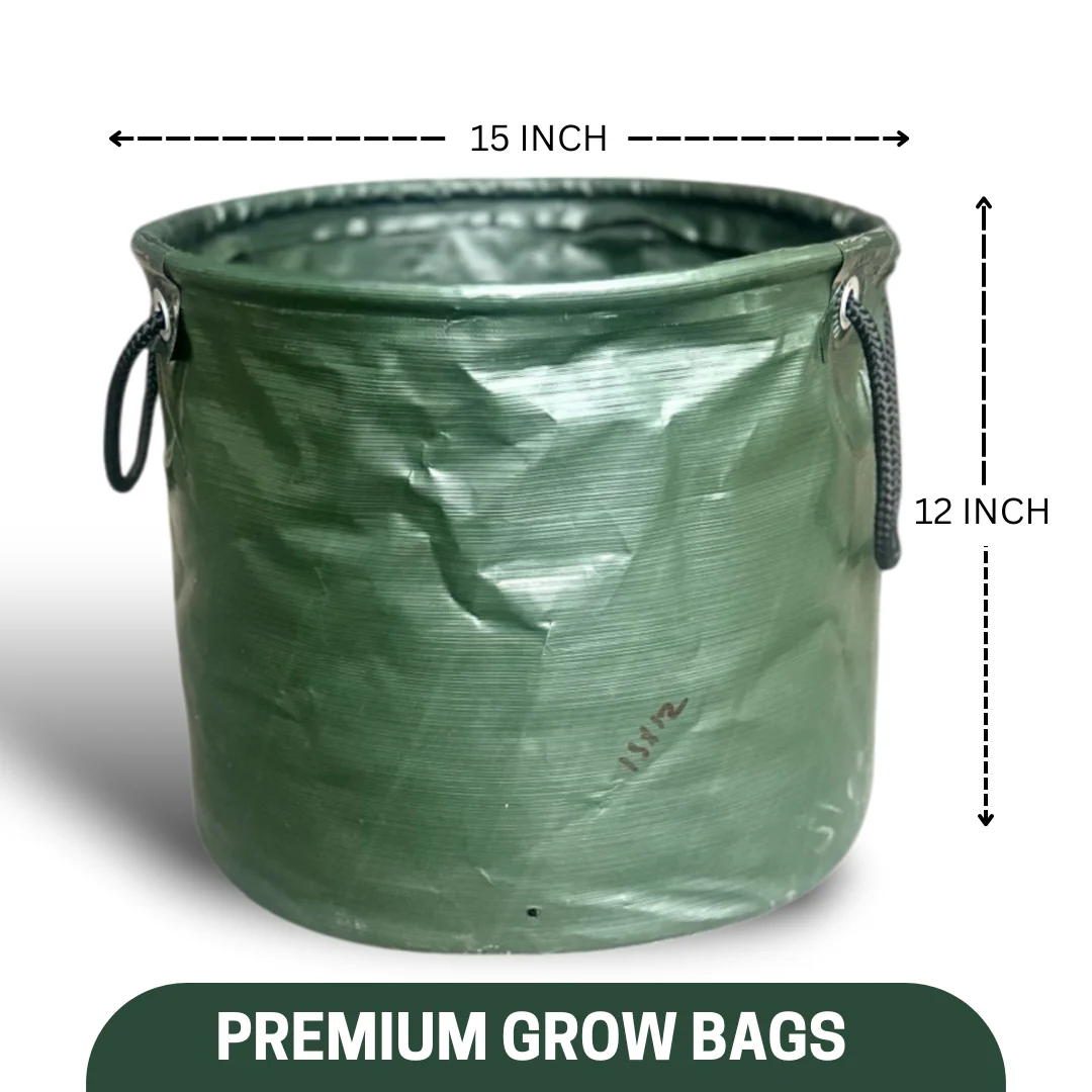 Green Paradise® Premium Quality Grow Bags Durable, Eco-Friendly Plant Containers with Handles, size 15x12 Inch - Image 7