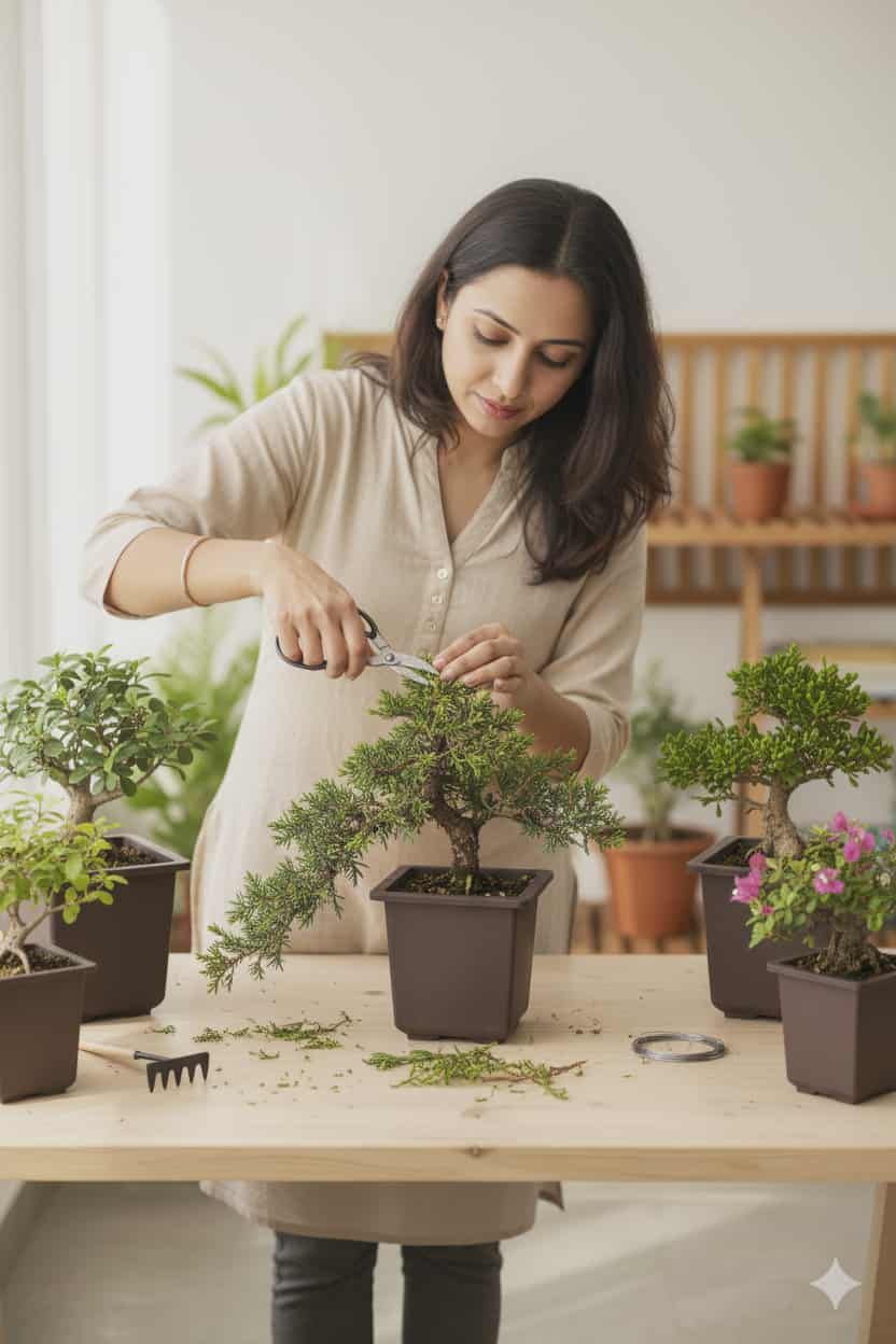 Green Paradise® Bonsai Training Pots plastic pots Tall Square bonsai pots purple clay color Plastic Bonsai Pots - Image 11