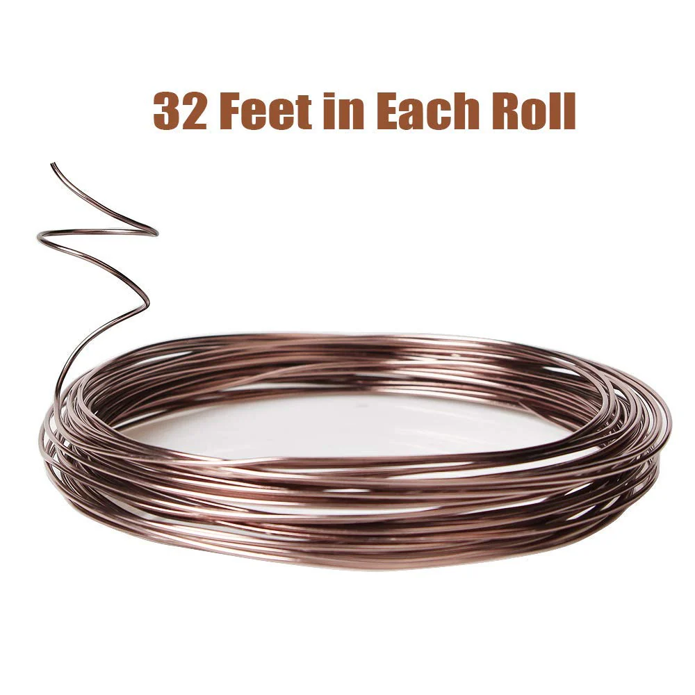 Quality Brown Long Lasting Bonsai Training Wire Set of 3 Sizes - 1.0mm, 1.5mm, 2.0mm, Corrosion and Rust Resistant (32 Feet Each Size) - Image 3