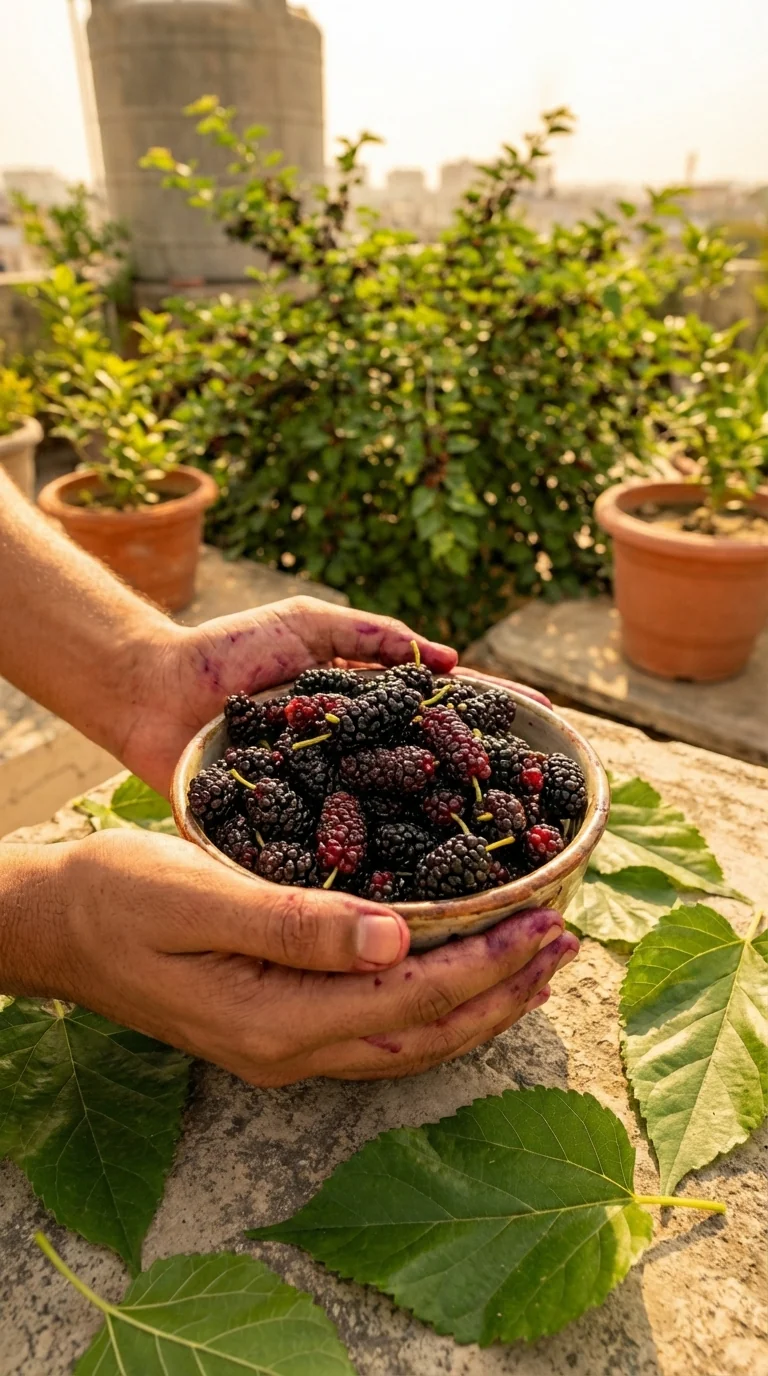 Taiwan Mulberry Fruit Plant (Morus sp.) Live Plant | Fast Growing Berry Plant for Home Garden | Suitable for Indian Climate - Image 2